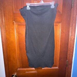 SHEIN Black Strapless Dress